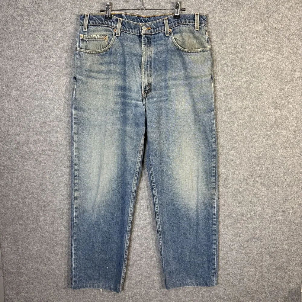 Vintage Levi Strauss & Co. 550 Mens Denim Blue Jeans Relaxed Fit 1998 Size 36x32